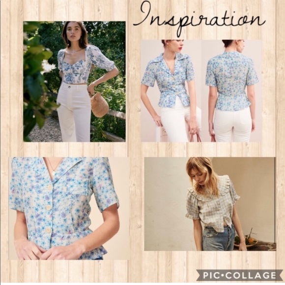 Vintage floral crop top - Picture 10 of 13